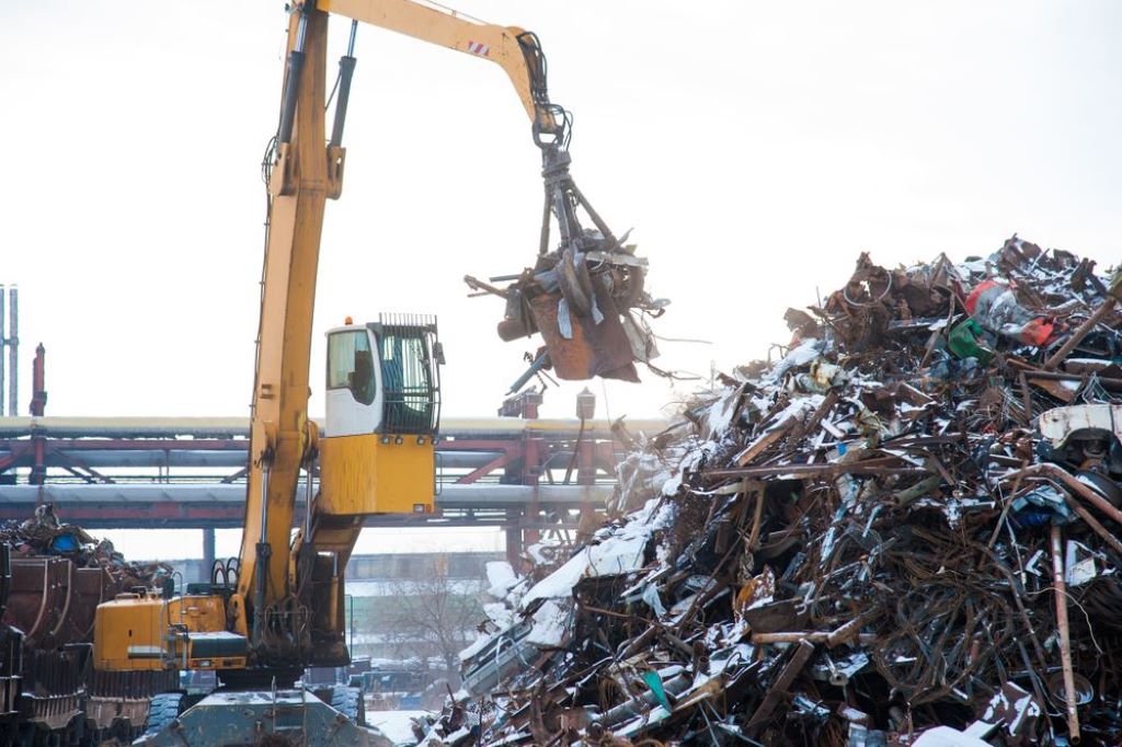 Scrap metal recycling process