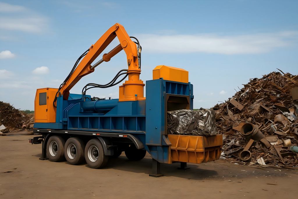 Mobile Scrap Metal Baler
