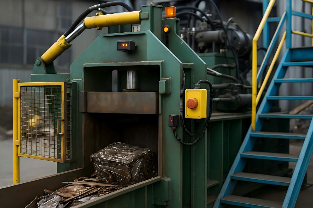Scrap Metal Baler Safety Features