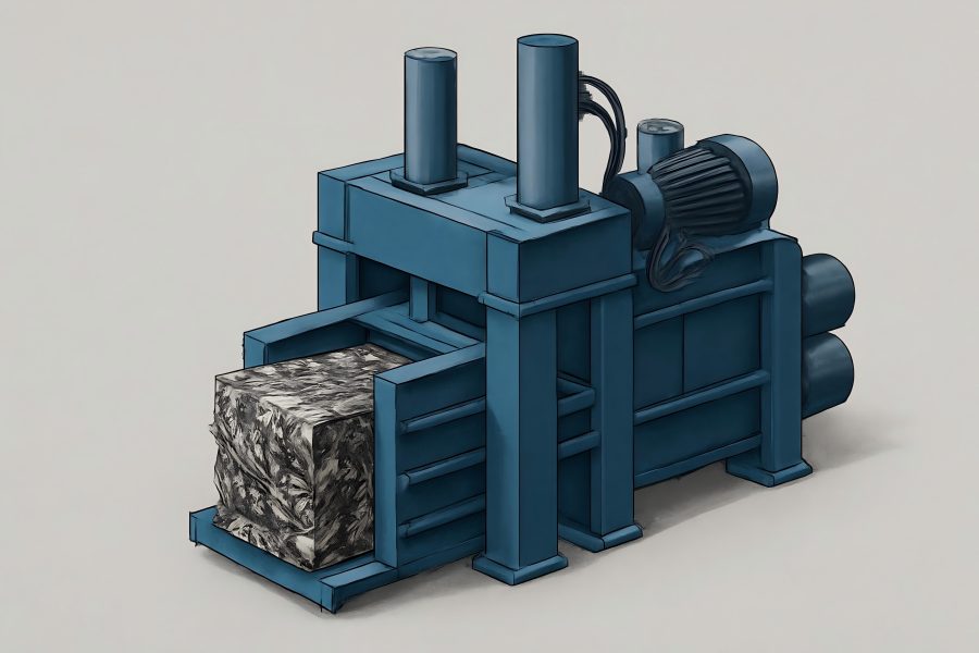 Dual-Plunger Metal Baler