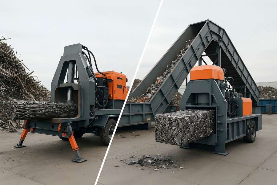 Mobile Metal Baler vs. Stationary Metal Baler