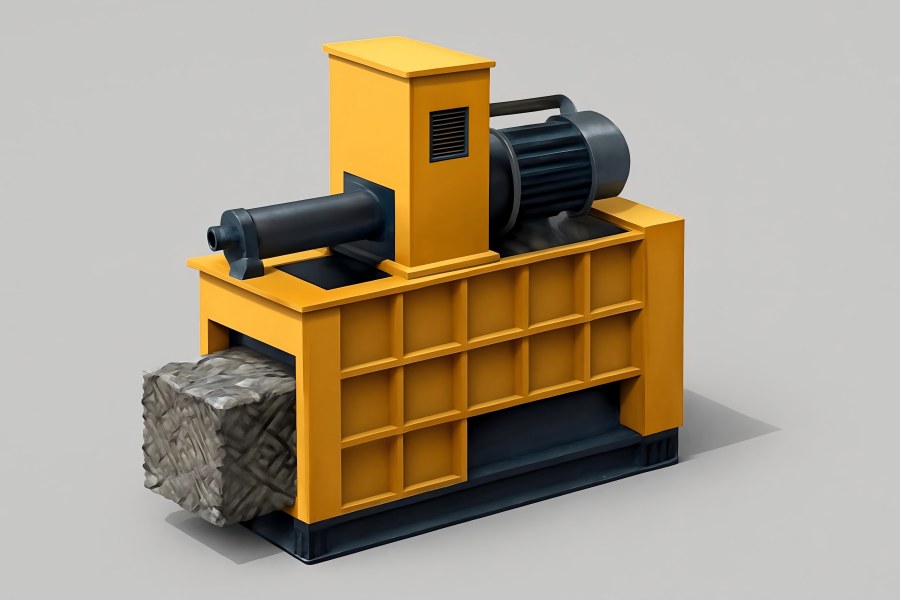 Single-Plunger Metal Baler