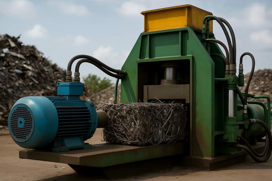 Power System for Scrap Metal Baler